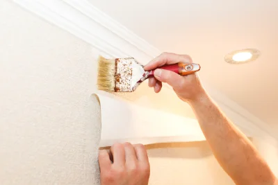 Pose de papier peint à Guillerval — revêtements muraux et toiles de verre
